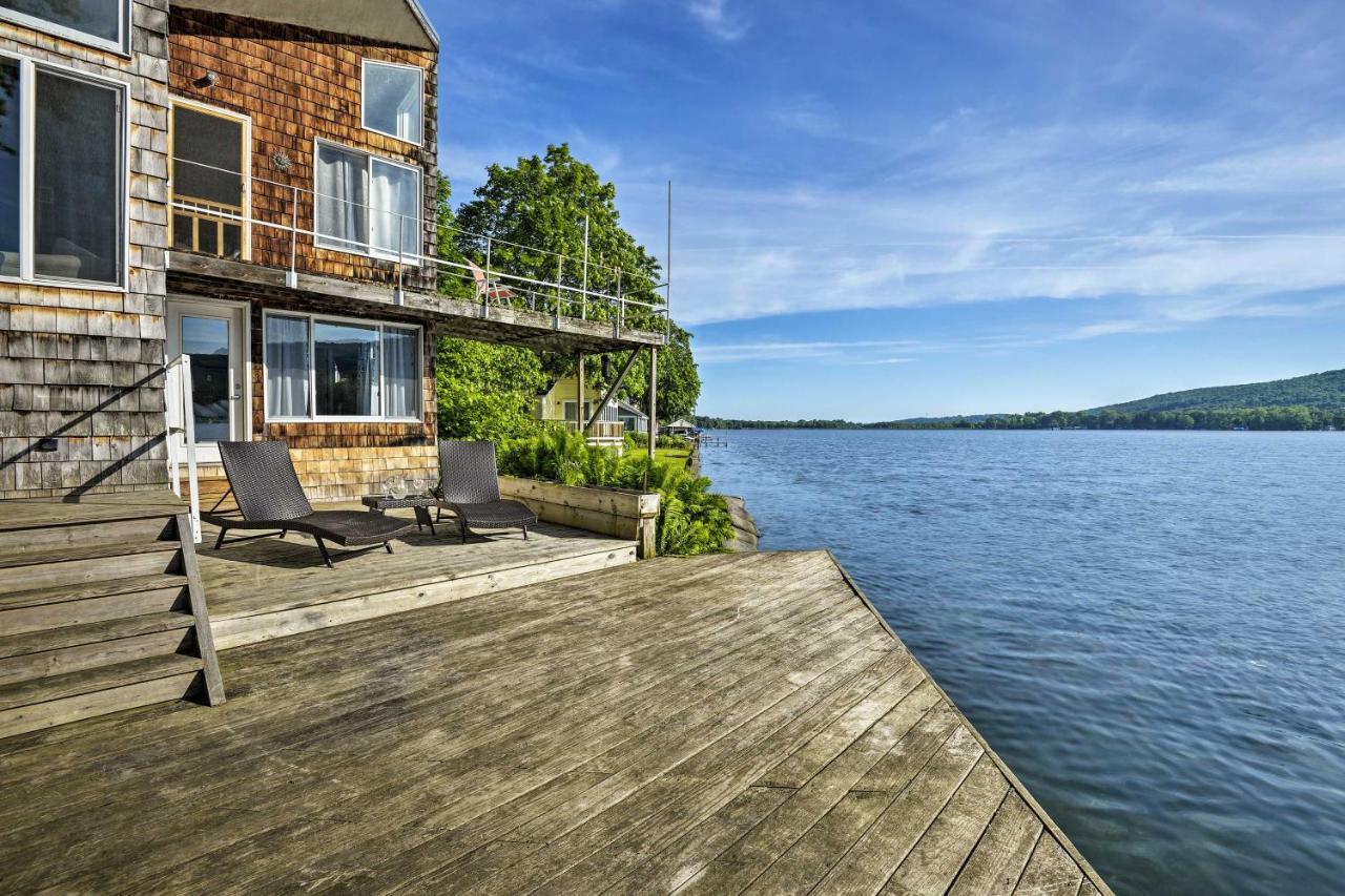 Waterfront Deruyter Home With Private Dock! New Woodstock Esterno foto