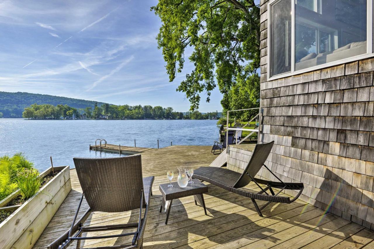 Waterfront Deruyter Home With Private Dock! New Woodstock Esterno foto